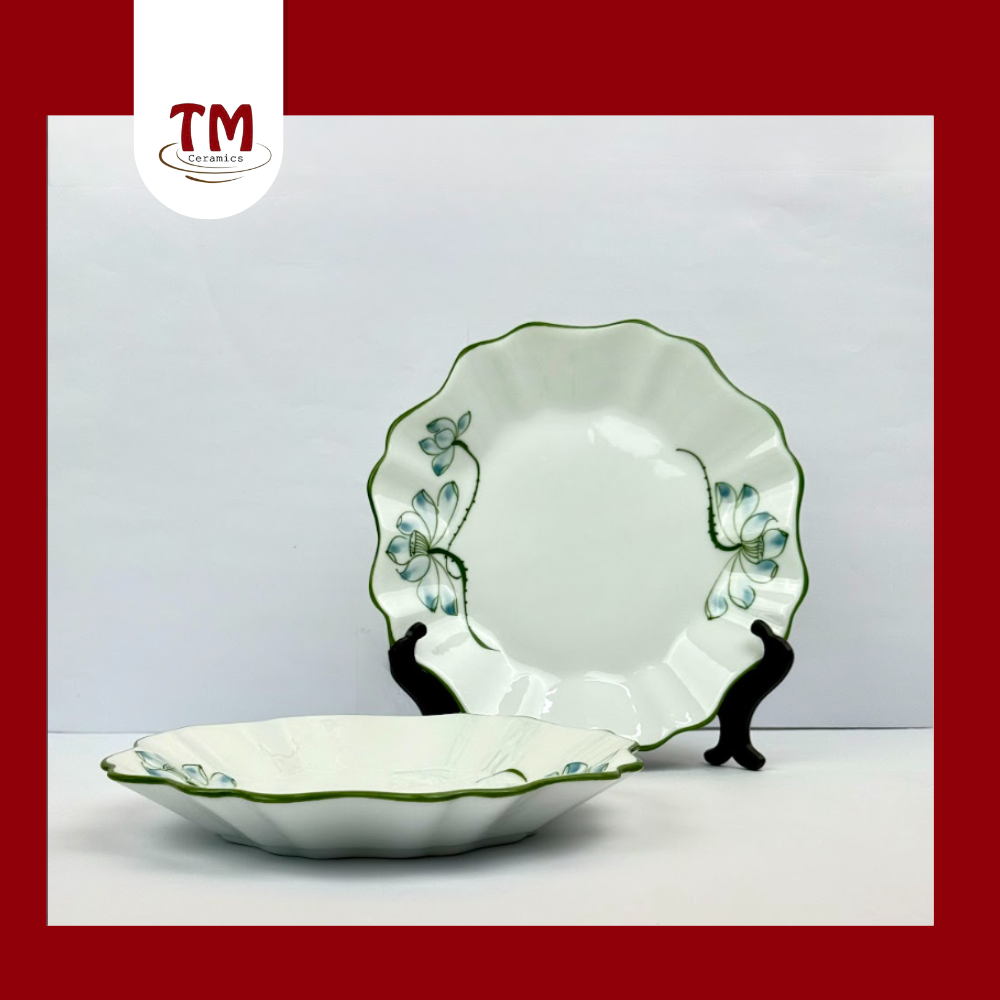 Đĩa tròn hoa