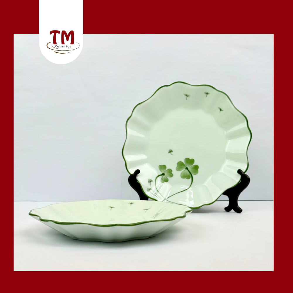 Đĩa tròn hoa